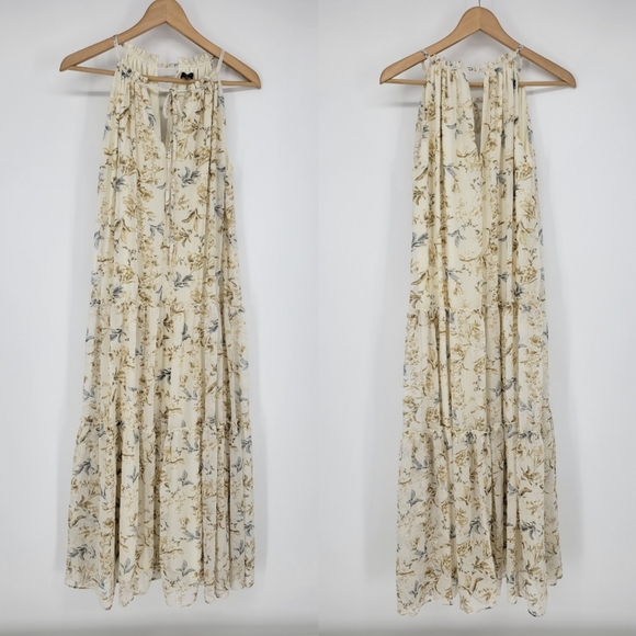 DREW Dresses & Skirts - DREW tiered maxi floral dress sleeveless romantic cottage core